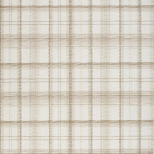 5' X 7' Beige and Ivory Plaid Power Loom Area Rug - 608219306410