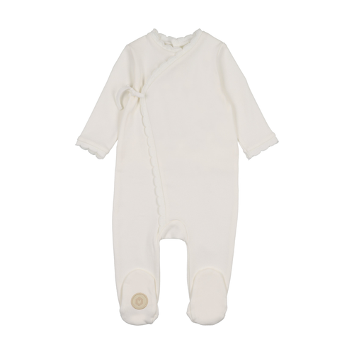 Knit Trim Wrap Footie - 735525894475