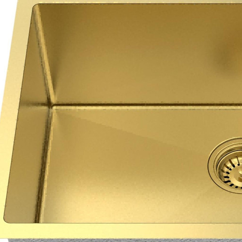 10" X 27" Gold Stainless Steel Undermount Kitchen Sink - 880016454550