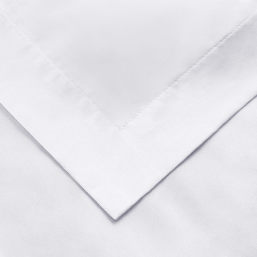 White Twin Cotton Blend 650 Thread Count Washable Duvet Cover Set - 606114733126