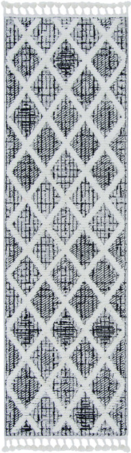Homeroots Home Decor 94" X 130" Charcoal Polyester Rug