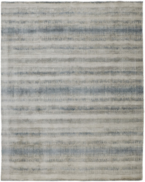 Homeroots Home Decor 5' x 8' Gray Blue and Green Abstract Hand Woven Area Rug
