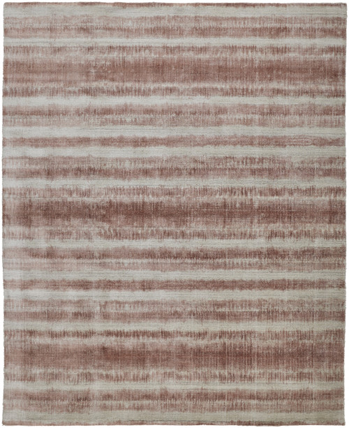 12' X 15' Tan Ivory And Pink Abstract Hand Woven Area Rug