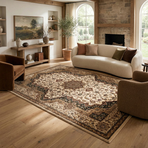 10' X 13' Black Abstract Area Rug