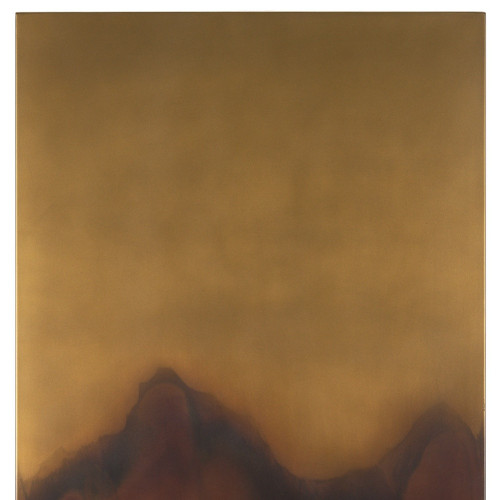 Rios Gold and Red Unframed Wall Art