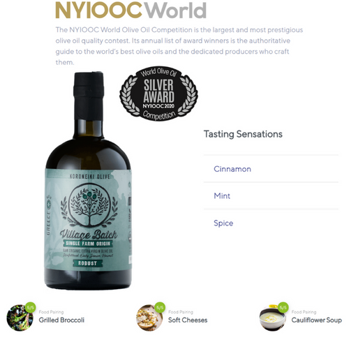 Koroneiki Early Season Harvest Organic Extra Virgin Olive Oil