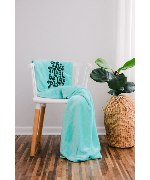 This Must Be The Place Plush Fleece Nap Blanket