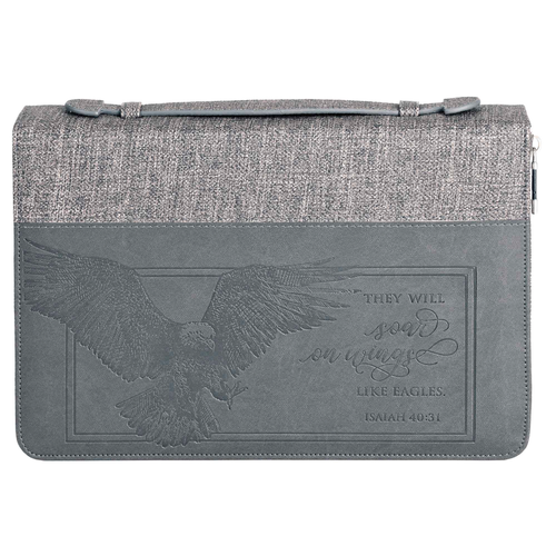 Bible Cover They Will Soar On Wings XL