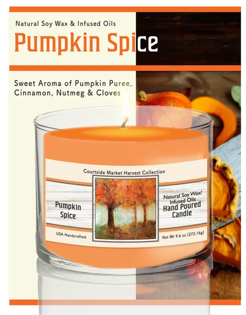 Courtside Market Fall Trees Soy Wax Candle in Glass Jar