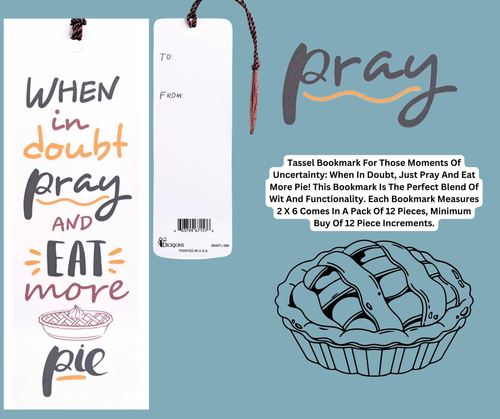 Tassel Bookmark When In Doubt Pray And