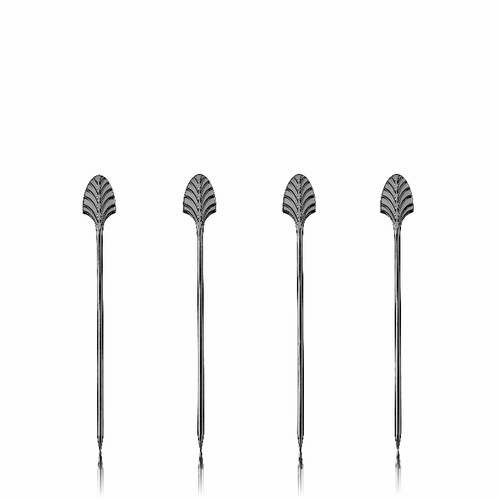 Gunmetal Deco Cocktail Picks By Viski