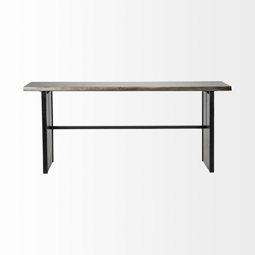 70" Brown Solid Wood Solid Console Table