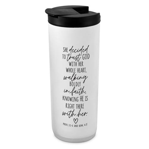 Tumbler 20 Oz She Decided To Trust God