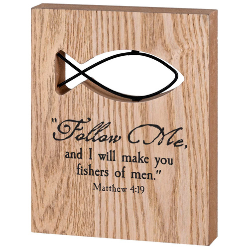 Tabletop Wire Plaque Follow Me