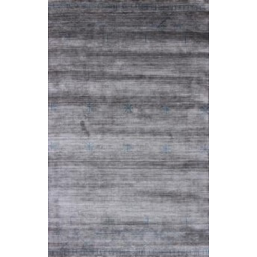 5' x 8' Gray and Teal Abstract Ombre with Stars Hand Loomed Area Rug