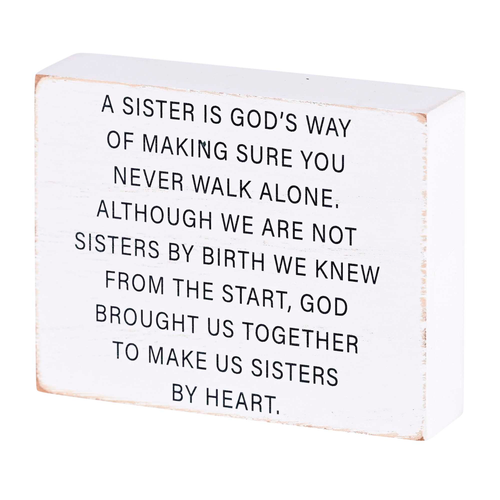 Tabletop Plaque Sisters In Christ 4x3