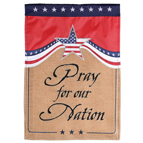 Flag Pray For Our Nation 13x18