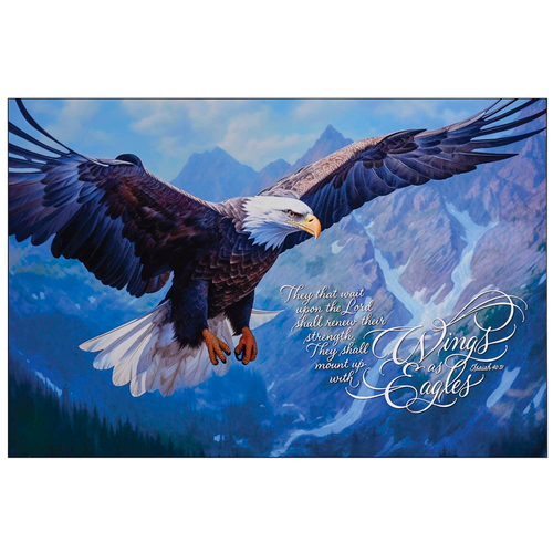 Wall Plaque 24x16 Eagle Isaiah 40:31