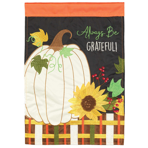Flag Pumpkin Always Be Grateful 29x42