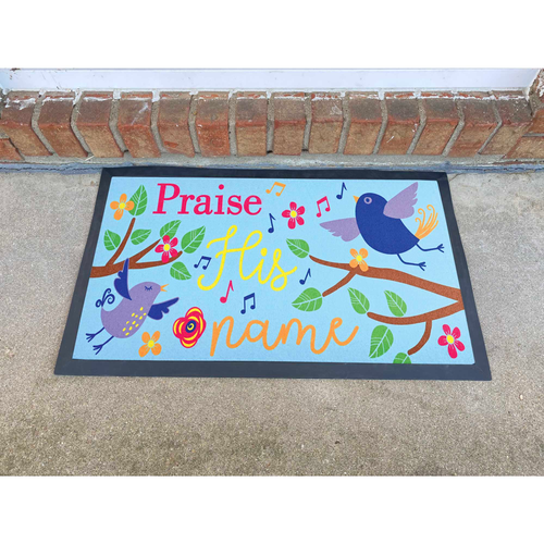 Doormat Insert Birds Praise His Name