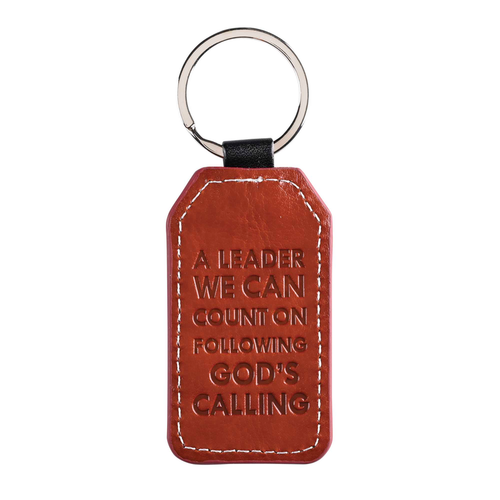 Keyring Faithful Servant Faux Leather