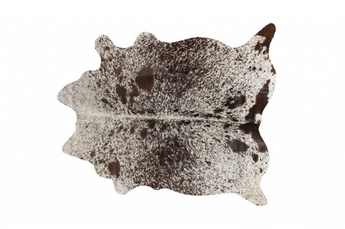 5' X 7' Brown And White Cowhide Area Rug