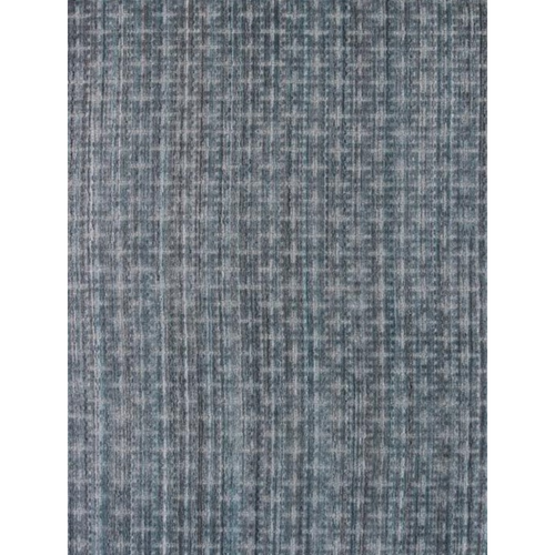 8' X 10' Blue And And Charcoal Hand Loomed Area Rug