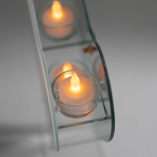 Glass Wall Tealight I Love Us