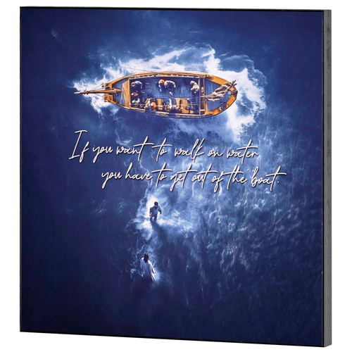 Wall Plaque Get Out Of The Boat 12x12