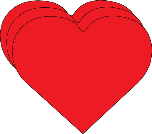 Baby Heart Single Color Creative Cut-Outs