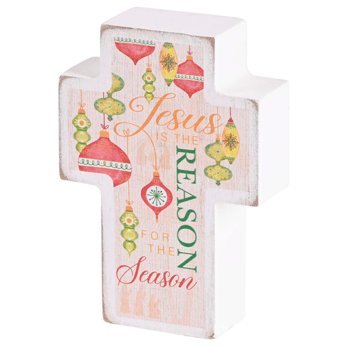 Tabletop Cross Jesus Is Reason Whimsical
