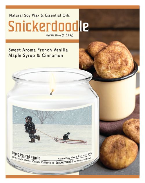 Courtside Market All Aboard Candle Glass Jar with Glass Lid