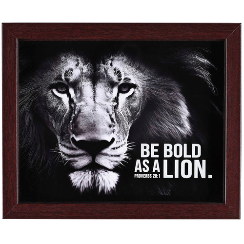 Framed Art Be Bold As A Lion 10x8