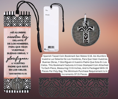 Spanish Tassel Coin Bookmark San Mateo