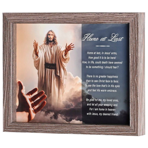 Framed Wall Art Home At Last 10x8