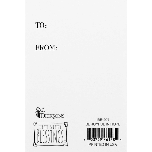 Itty Bitty Card Be Joyful In Hope