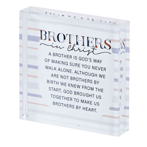 Tabletop Glass Brothers In Christ 3x3