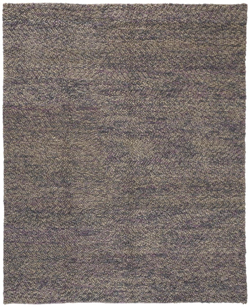 Homeroots Home Decor 5' X 8' Purple Taupe And Gray Wool Hand Woven Distressed Stain Resistant Area Rug