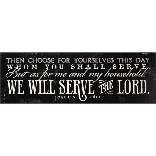 We Will Serve The Lord Wall Plaque