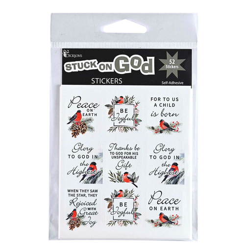 Sticker Sheets Bird Botanical Square
