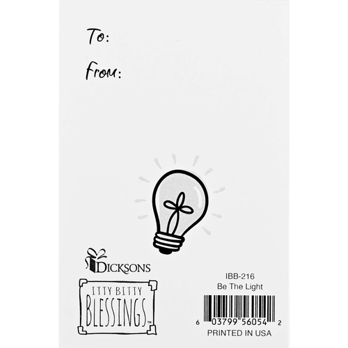 Itty Bitty Card Cross Be The Light
