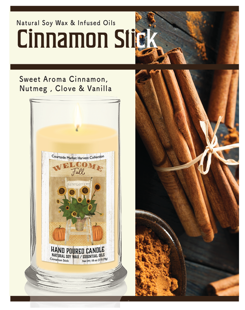 Courtside Market Fall Sunflower Chair Status Candle Glass