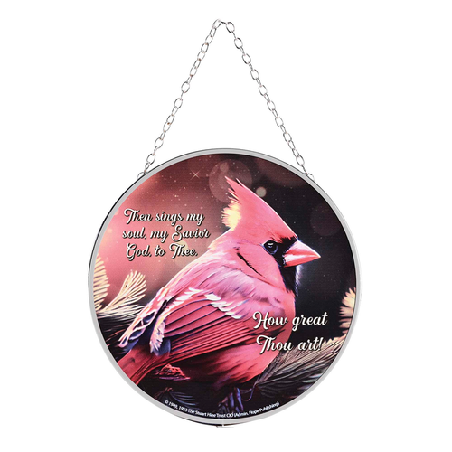 Suncatcher Then Sings My Soul Cardinal