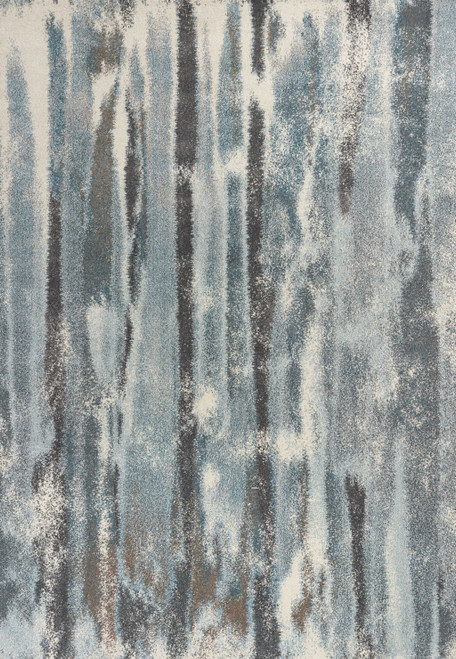 7' x 10' Polypropylene Teal Area Rug
