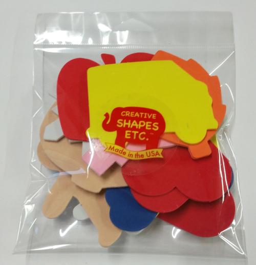 Small Adhesive Assorted Pack Creative Foam Cut-Outs