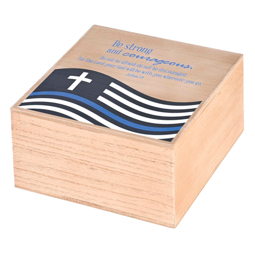 Keepsake Box Police Be Strong MDF