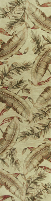 4'x6' Ivory Hand Tufted Tropical Leaves Indoor Area Rug