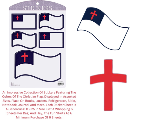 Sticker Christian Flags