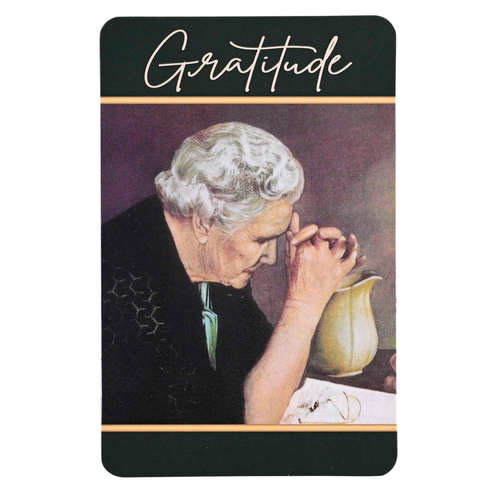 Pocketcard Woman Praying Gratitude