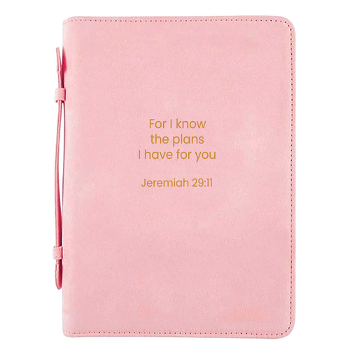 Bible Case His Plans Pink XLarge
